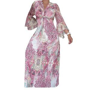 NWT TROIS KA FLOWEY PATTERN DRESS